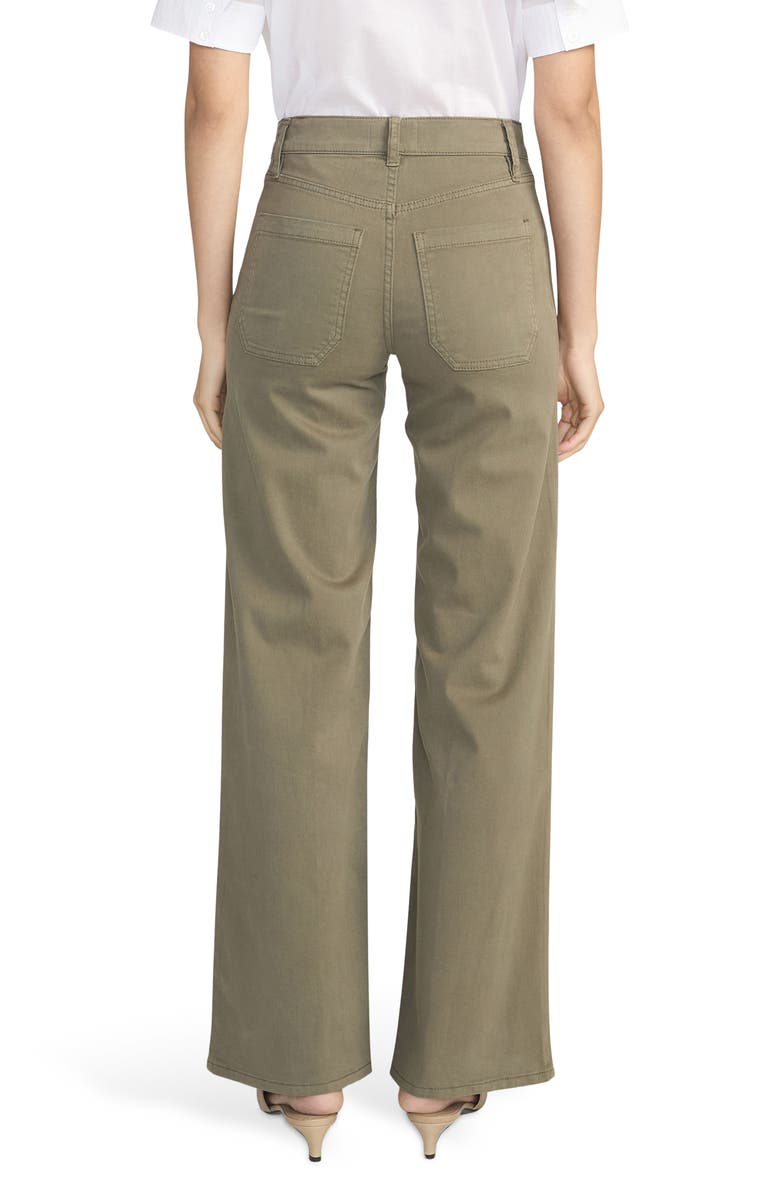 FRAME Le Slim Modernist Pocket Palazzo Jeans, Alternate, color, Grasshopper