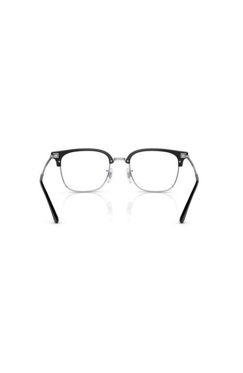 Ray Ban Ray-ban 53mm Square Optical Glasses In Black