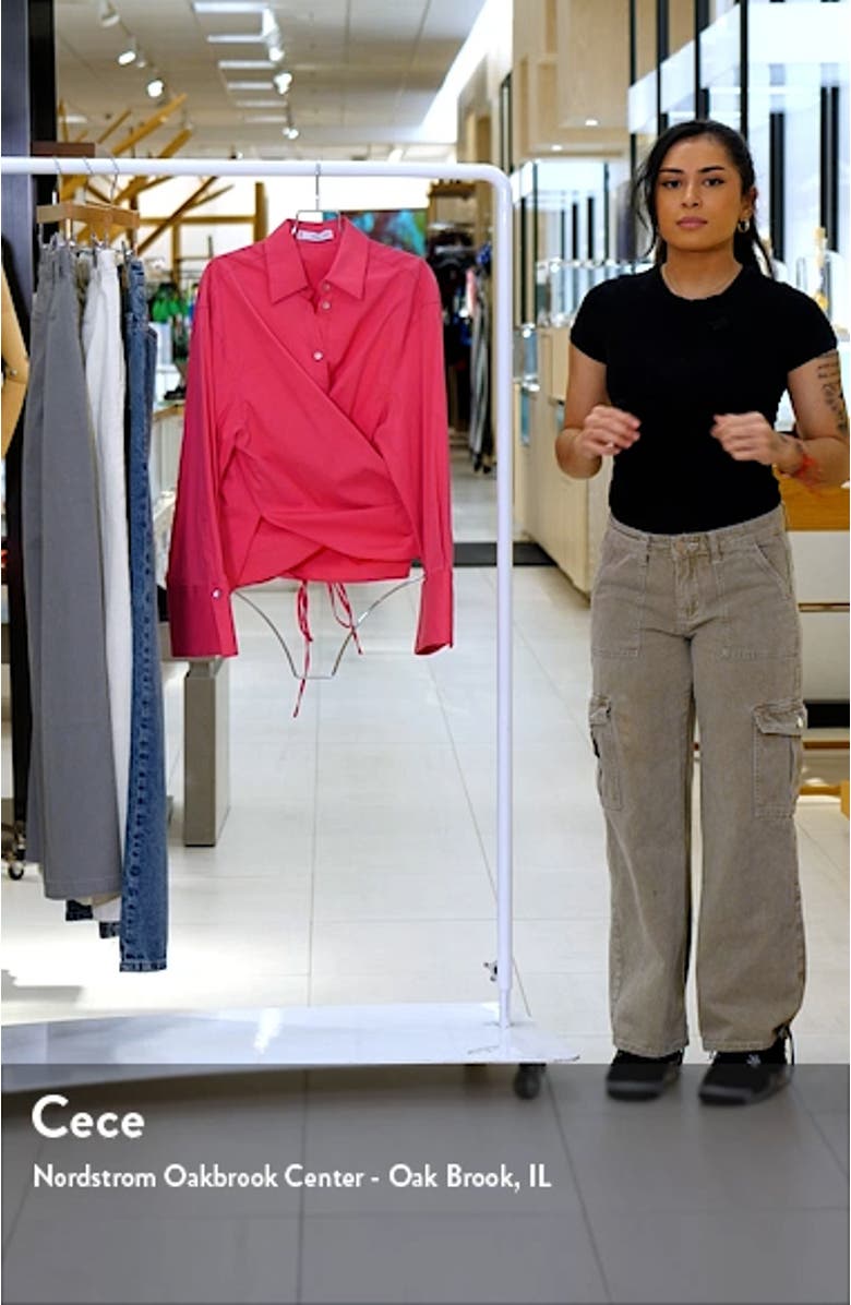 Tie Back Wrap Shirt, sales video thumbnail