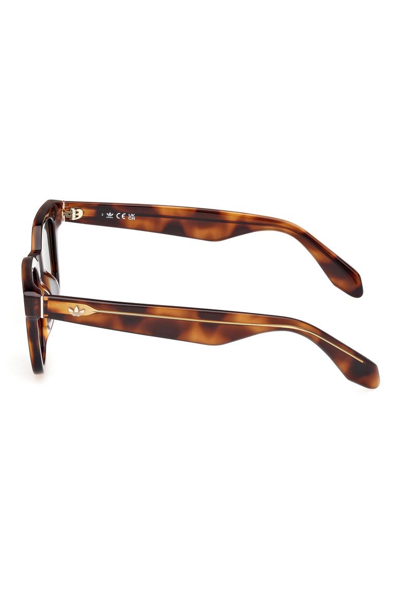 47MM Round Sunglasses, Alternate, color, DARK HAVANA / GREEN