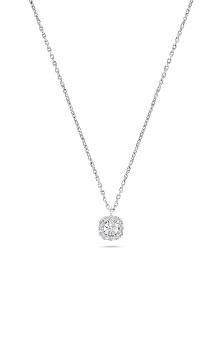 H.J. Namdar 14K White Gold Diamond Miracle Pendant Necklace, Main, color, White Gold