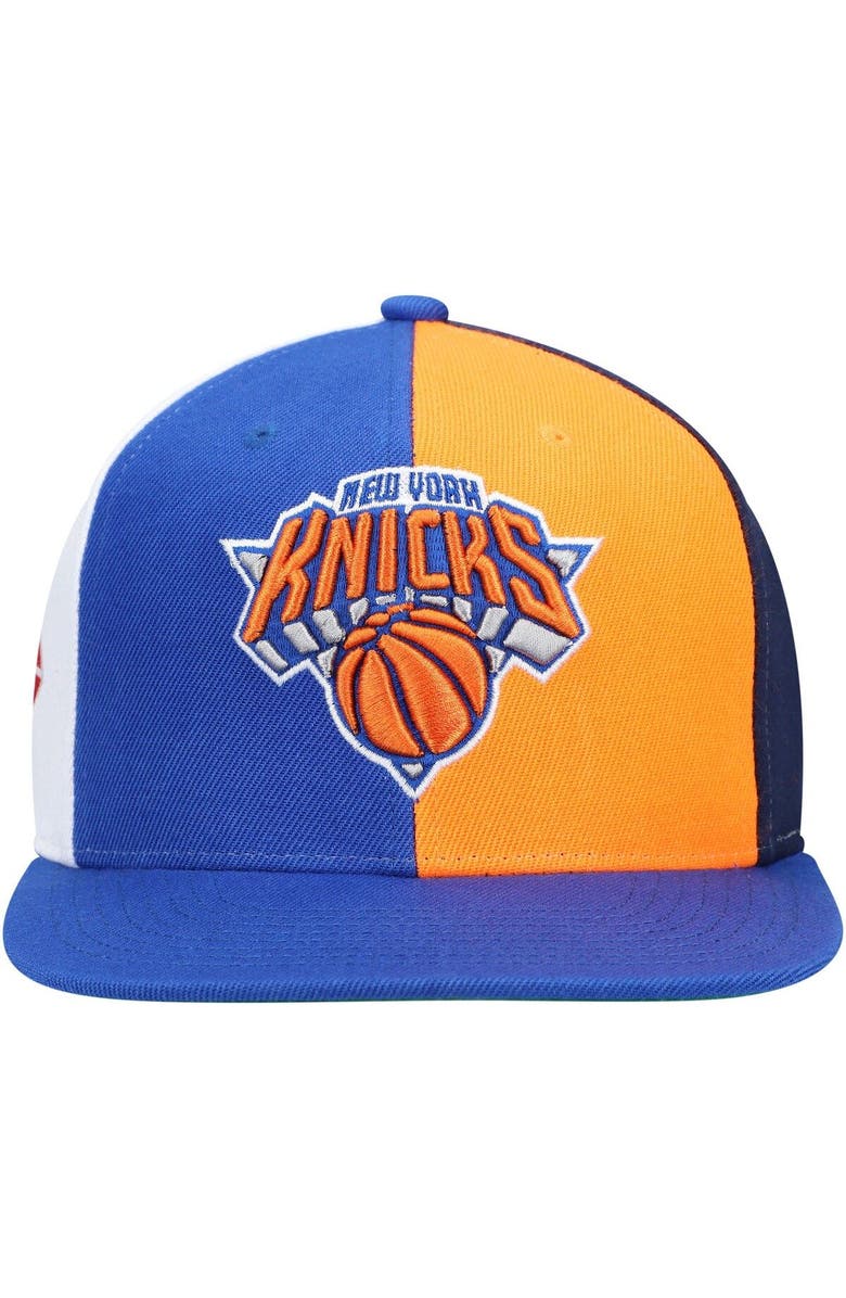 Mitchell & Ness Men's Mitchell & Ness Blue New York Knicks NBA 75th Anniversary What The? Snapback Hat, Alternate, color, 