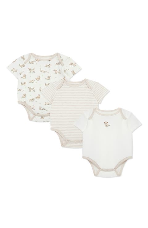 3-Pack Assorted Print Bodysuits (Baby)