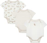 Little Me 3-Pack Assorted Print Bodysuits
