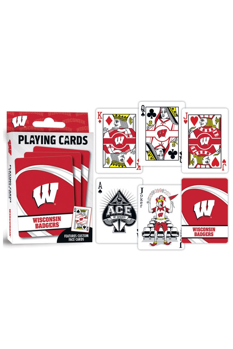 Wisconsin Badgers Playing Cards, Alternate, color, Multicolor