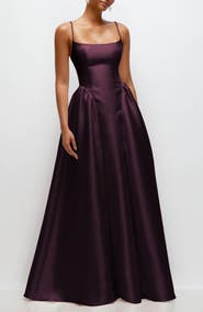 Dessy Collection Sleeveless Satin Gown