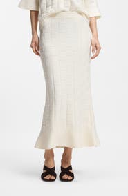 BOSS Foppy Textured Skirt