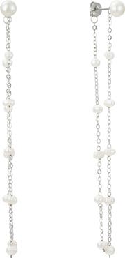 Untamed Petals Lara Pearl Drop Earrings