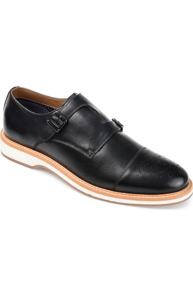 Thomas & Vine Ransom Cap Toe Monke Strap Leather Derby, Main, color,