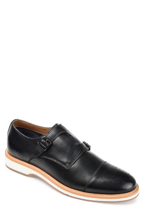 Ransom Cap Toe Monke Strap Leather Derby (Men)