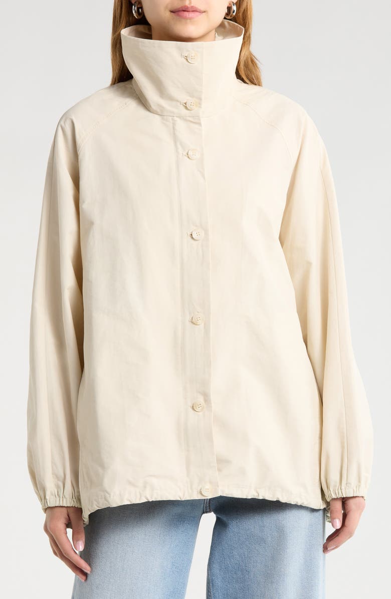 ASTR the Label Yareli Oversize Funnel Neck Jacket, Alternate, color, Bone