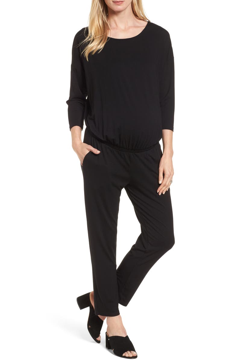 Isabella Oliver Chloe Maternity Jumpsuit, Main, color, 