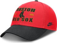 Nike Men's Nike Crimson/Black Boston Red Sox Neon 90s Rise Adjustable Hat