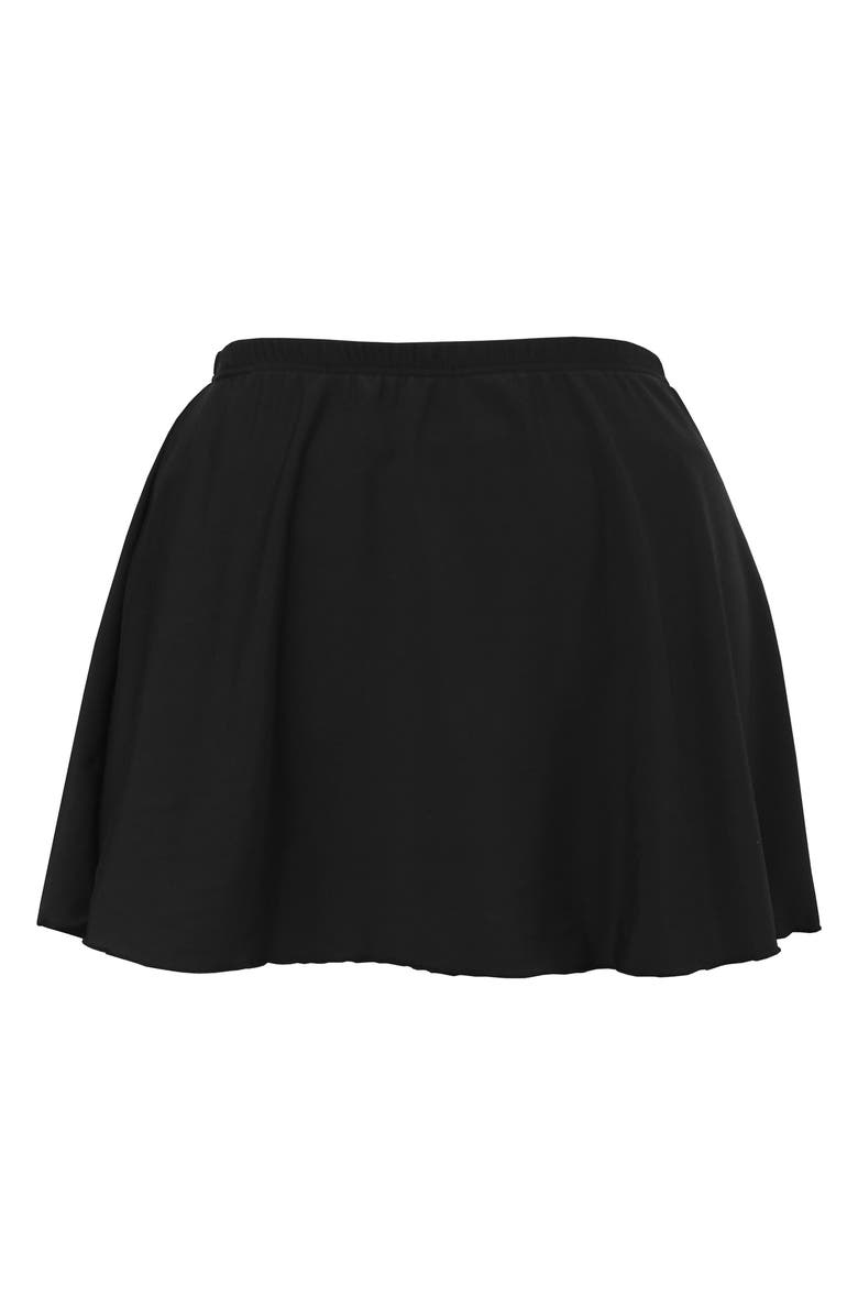 Miraclesuit<sup>®</sup> Skirted Bikini Bottoms, Alternate, color, Black