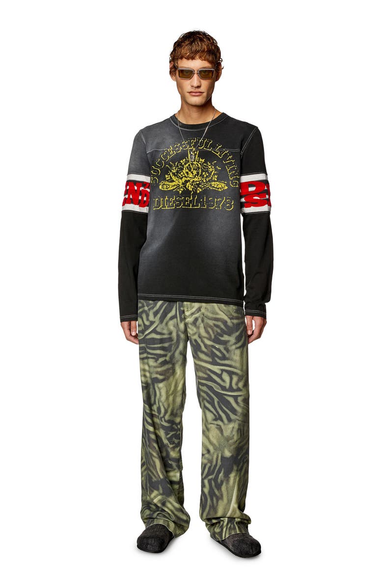 DIESEL<sup>®</sup> Graphic Long Sleeve T-Shirt, Alternate, color, 