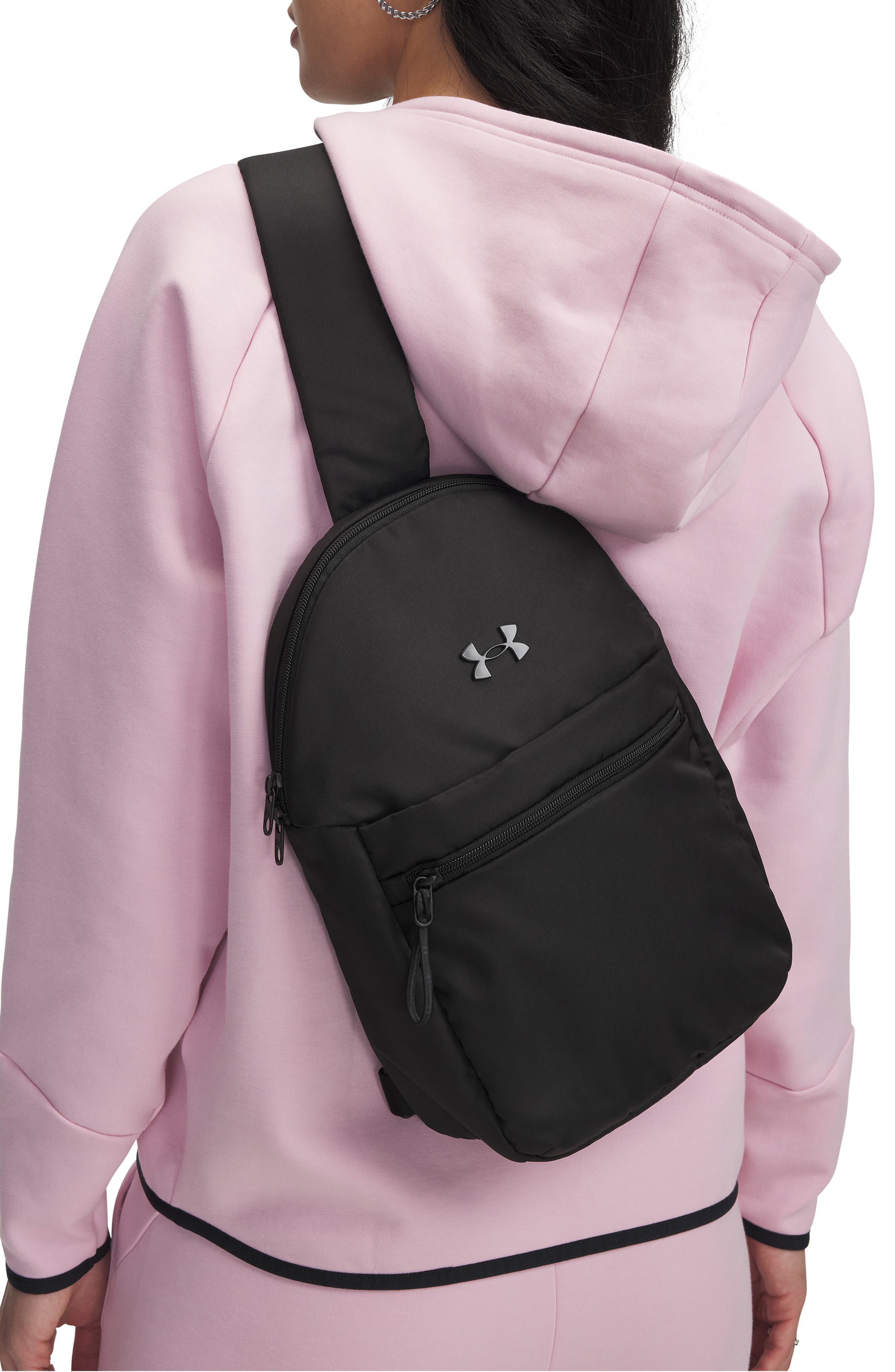 Under Armour Studio Sling Bag, Alternate, color, Black / / Black