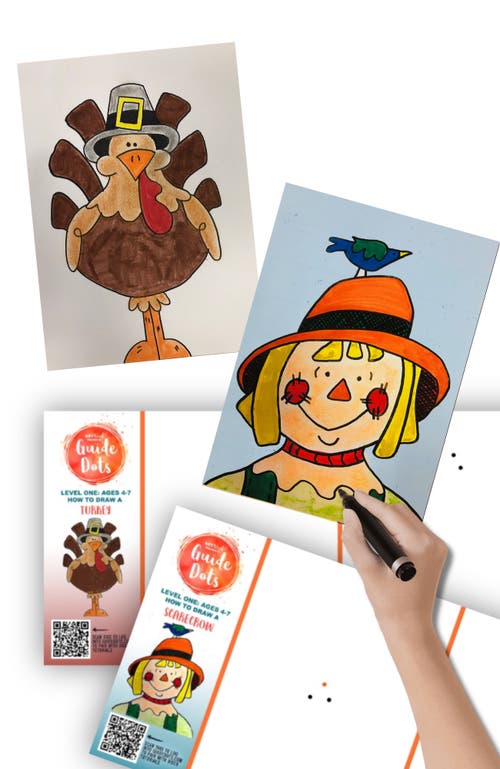 Guide Dots Add-On Art Rolls for Guide Dot's Art Kits in L1 Pilgrim Turkey/scarecrow  product