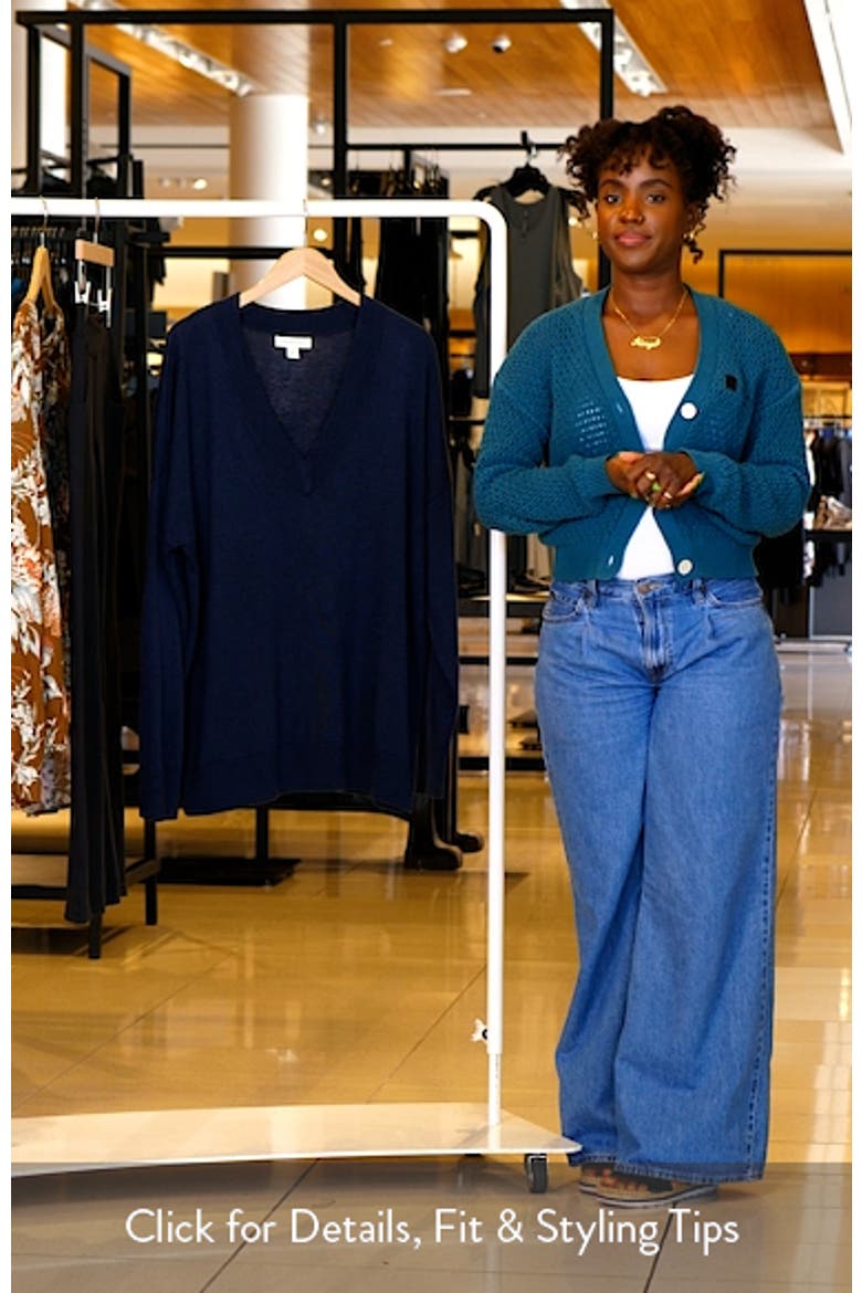 Relaxed V-Neck Sweater video