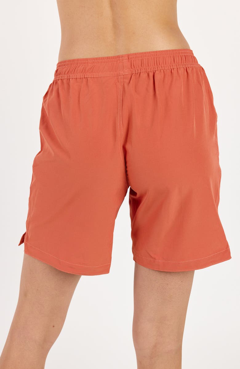 Calypsa 7" Board Shorts, Alternate, color, Rust