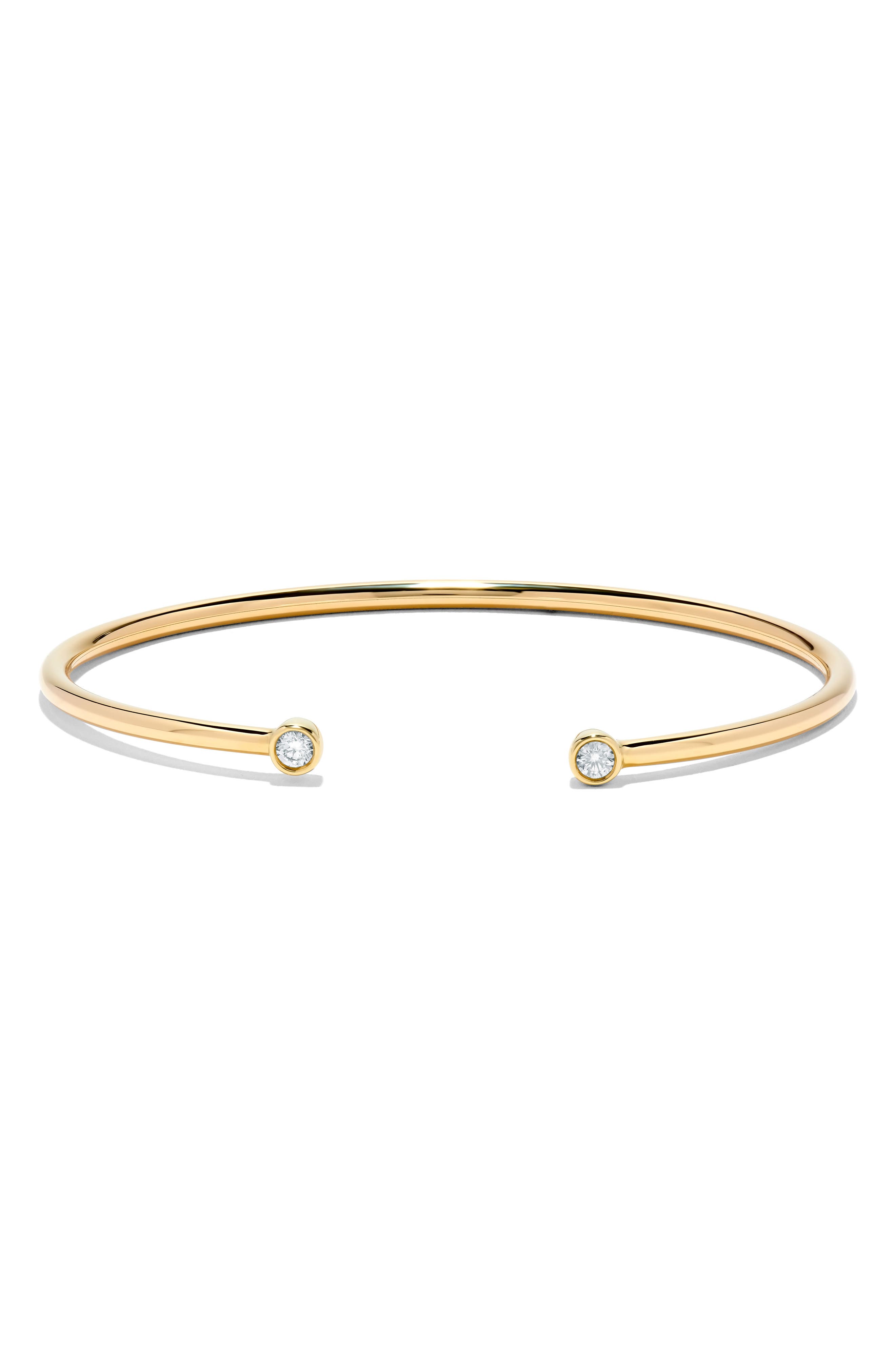 H.J. Namdar Flexible Bezel Diamond Stackable Bangle Bracelet - 0.18ct.