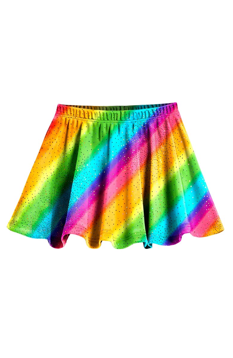 CITY THREADS Girls Novelty Circle Skirt, Main, color, Rainbow Sparkle