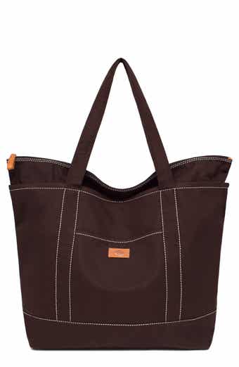 Kylee Contrast Stitched Canvas Travel Tote