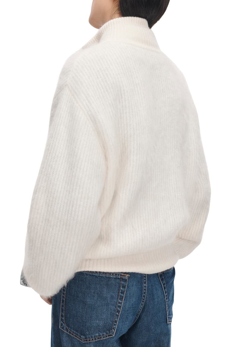 Jada Brushed Cashmere Full Zip Cardigan, Alternate, color, IVORY