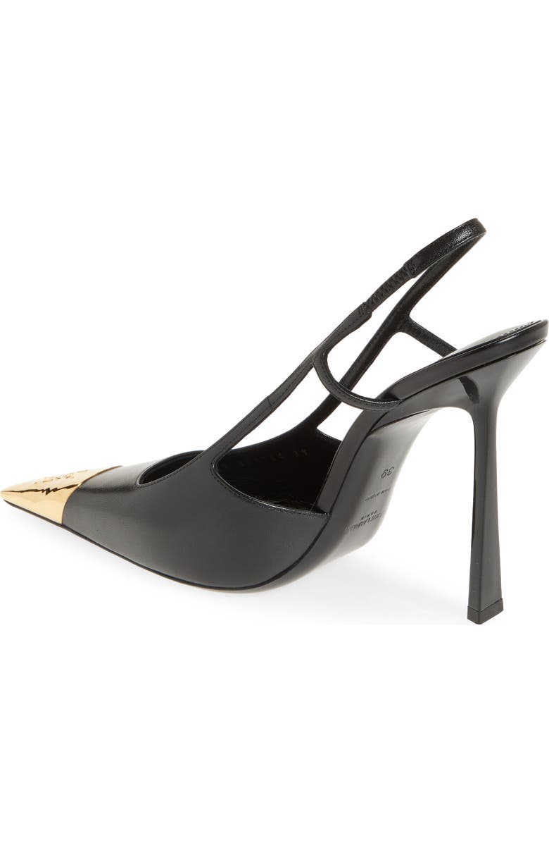 Saint Laurent Jeanne Slingback Pump, Alternate, color, Black/ Black