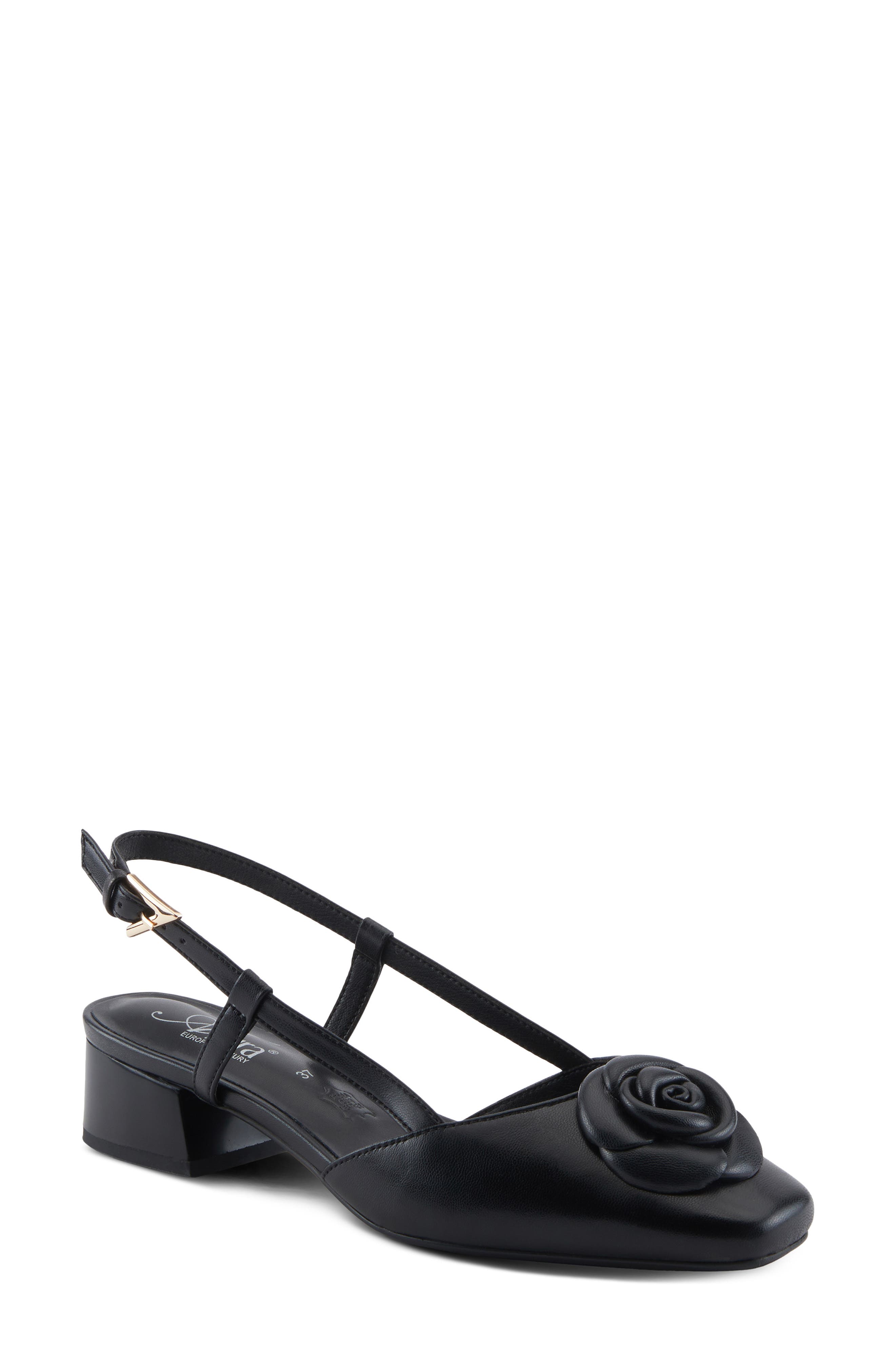 AZURA BY SPRING STEP Angelicish Slingback Pump, Main, color, Black