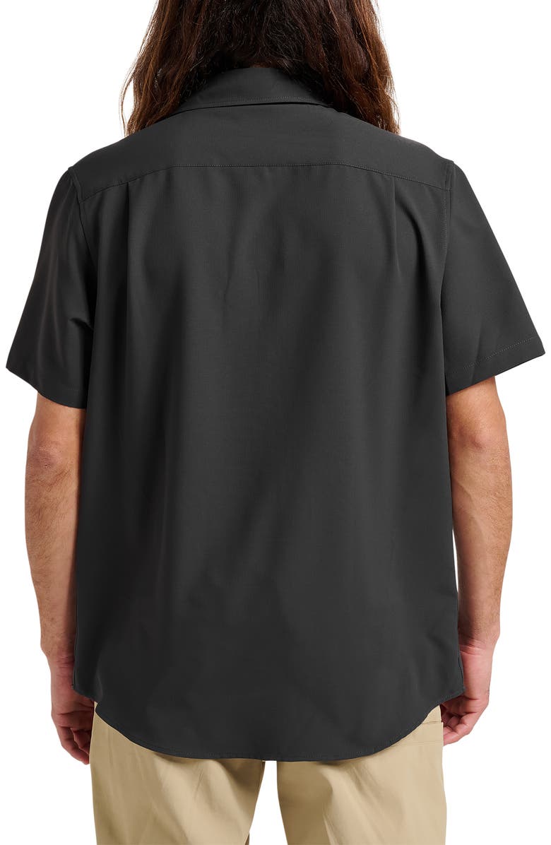 Quiksilver Allport Classic Short Sleeve Performance Button-Up Shirt, Alternate, color, Phantom