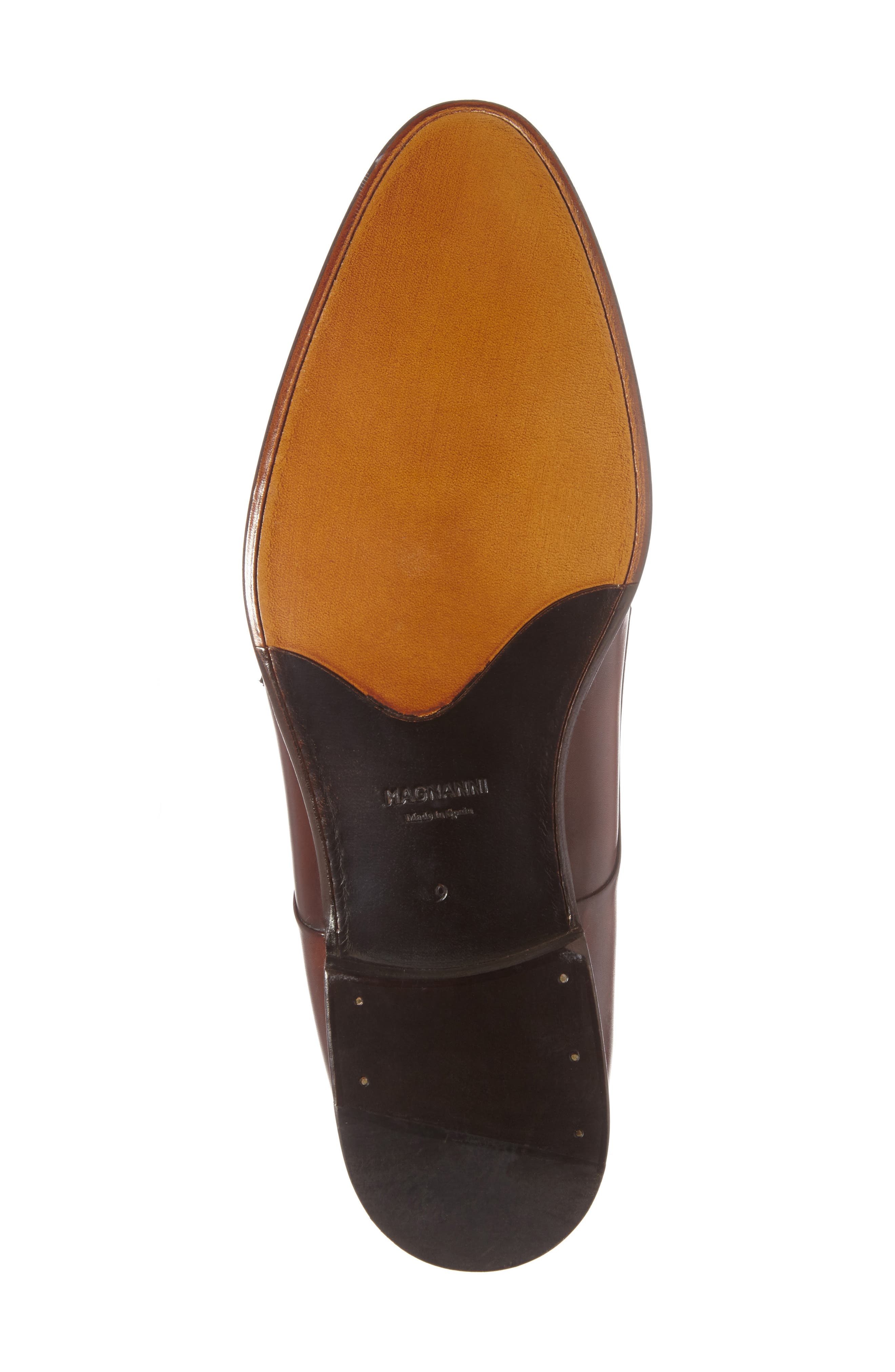 Louie Double Monk Strap Shoe, Alternate, color, COGNAC LEATHER