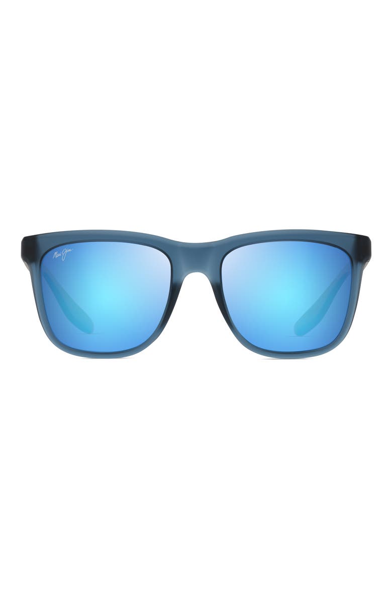 Pehu 55mm PolarizedPlus2® Square Sunglasses, Main, color, MATTE NAVY