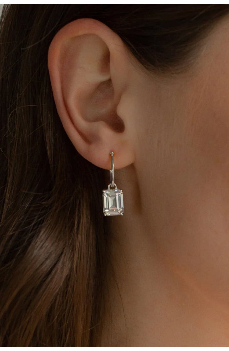 Bearfruit Jewelry Sterling Silver 18k Gold Plated Lena Sparkle Earrings Statement Piece, Alternate, color, Silver