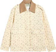 Avec Les Filles Floral Print Chore Coat