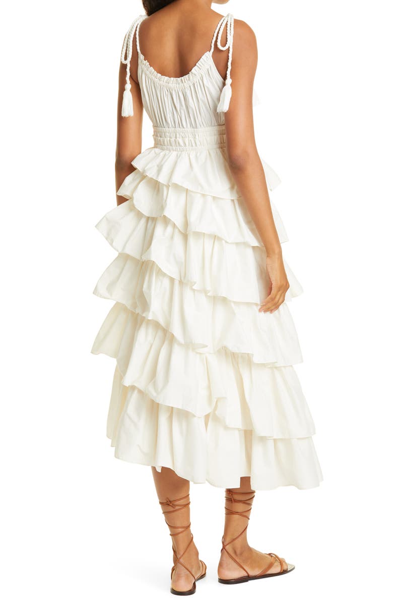 Ulla Johnson Estela Sleeveless Ruffle Dress, Alternate, color, 