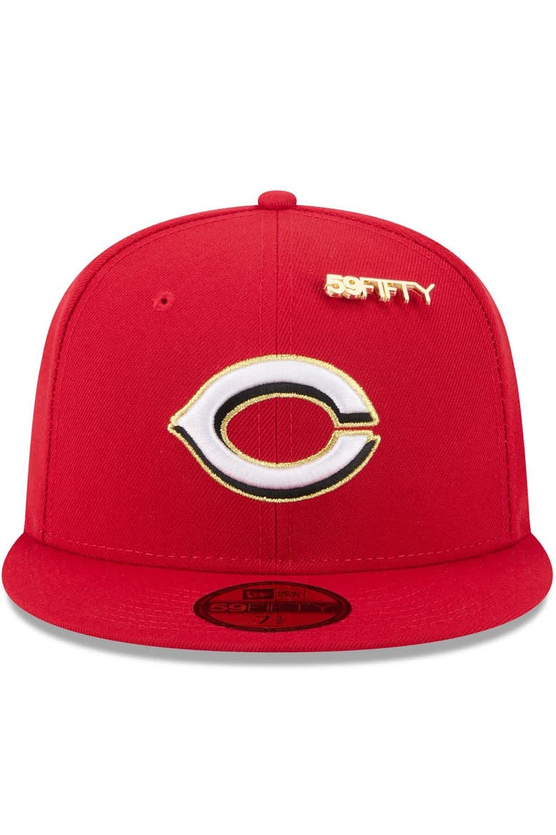 Men's New Era  Red Cincinnati Reds 2025 59FIFTY Day 59FIFTY Fitted Hat with Pins, Alternate, color, Red