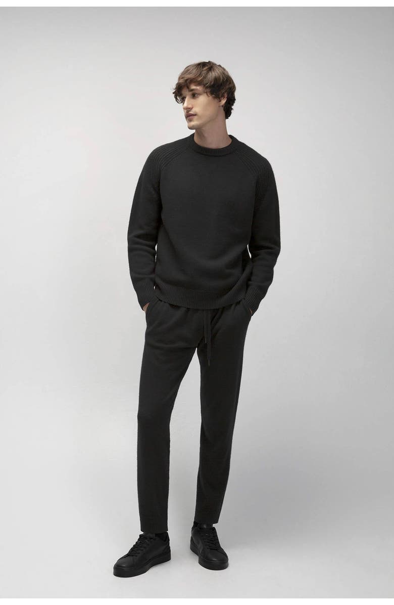 NAKED CASHMERE Oaklyn Cashmere Crewneck Sweater, Main, color, Black