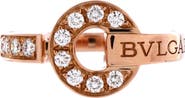 Pre-Owned Bvlgari Bvlgari Bvlgari Ring 18K Rose Gold and Diamonds