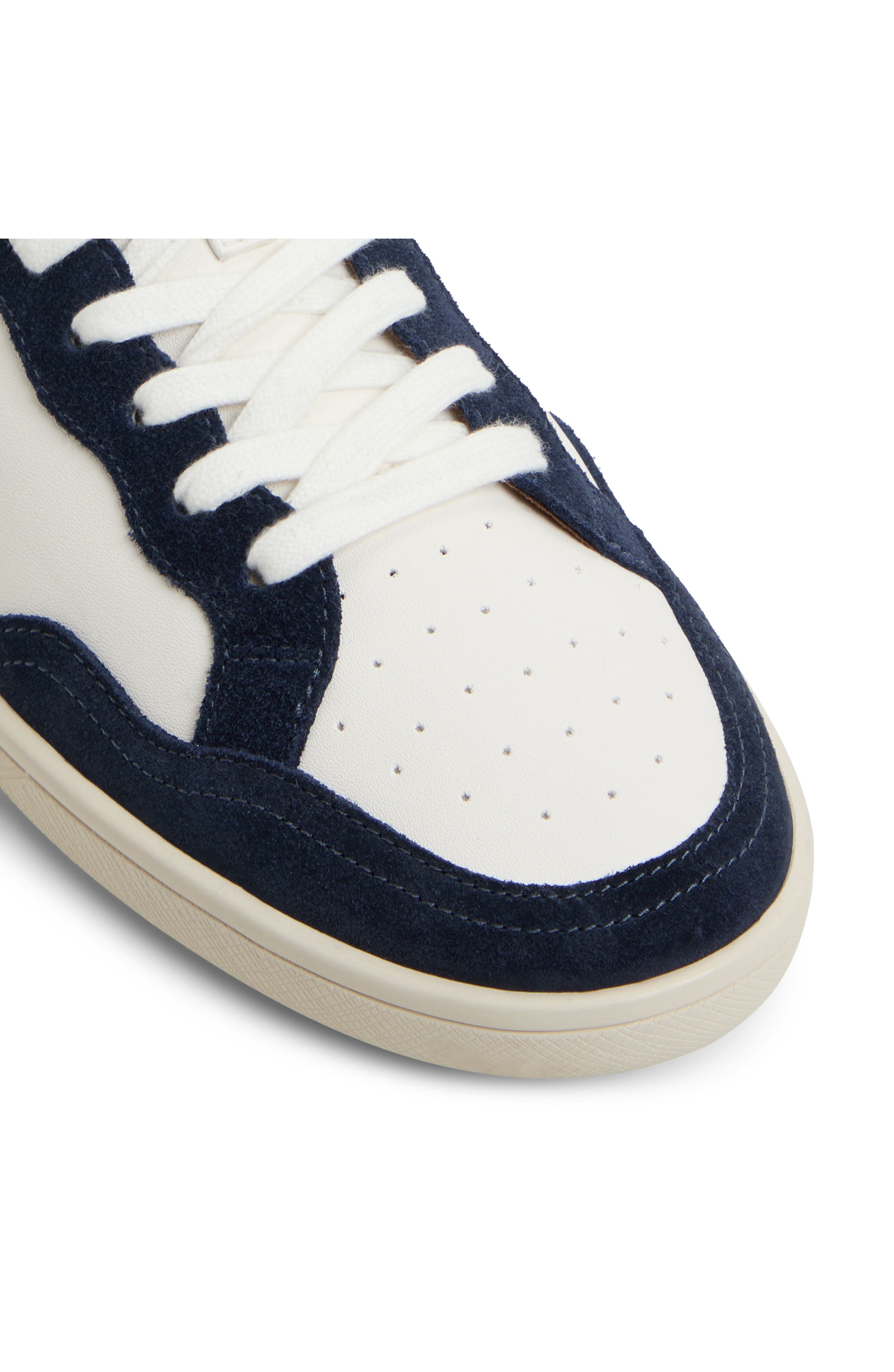 ALDO Wildbrook Sneaker, Alternate, color, Tofu/ Navy 2 Synthetic Mix Mat