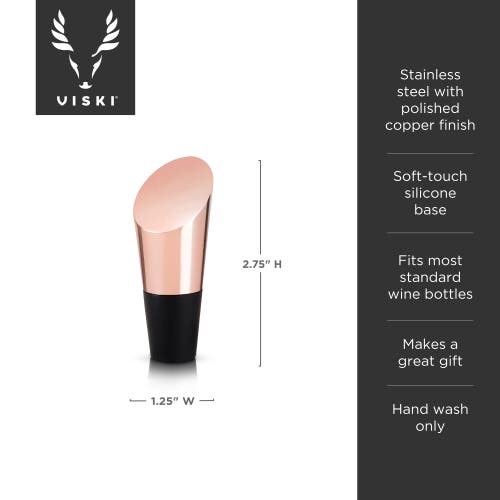 Viski Heavyweight Bottle Stopper In Summit