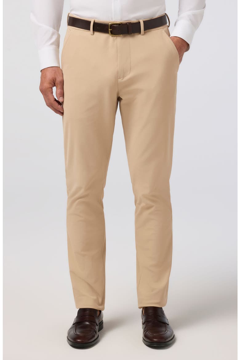 Upton Flat Front Chinos, Main, color, LIGHT KHAKI