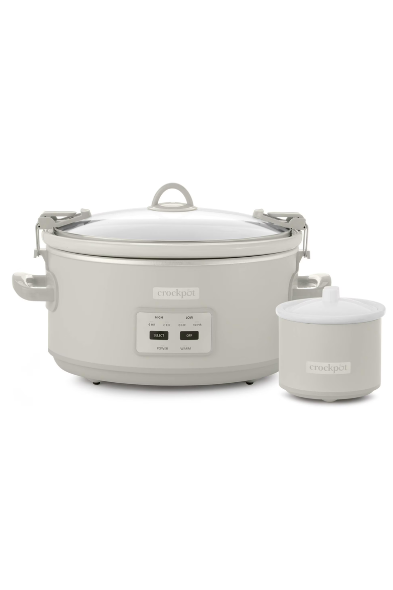 7-Quart Cook & Carry Slow Cooker, Mushroom, Main, color, Mushroom