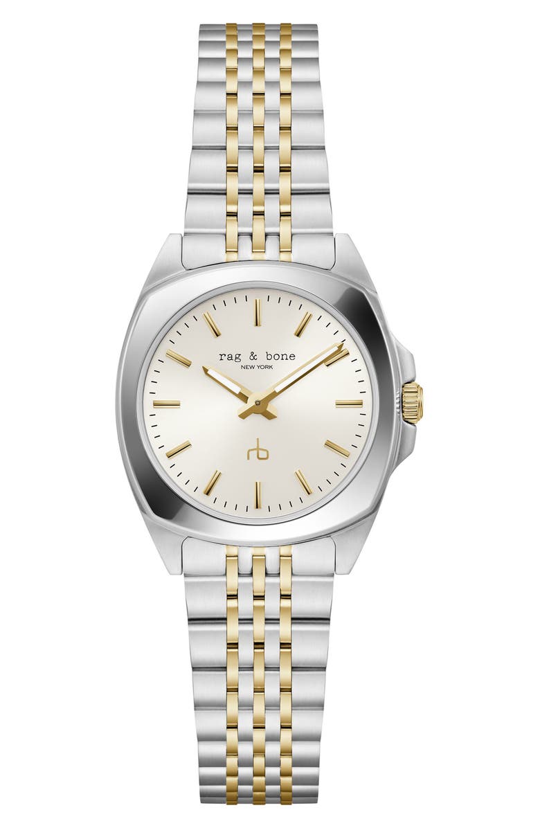 rag & bone Bleeker Bracelet Watch, 30mm, Main, color, Two Tone