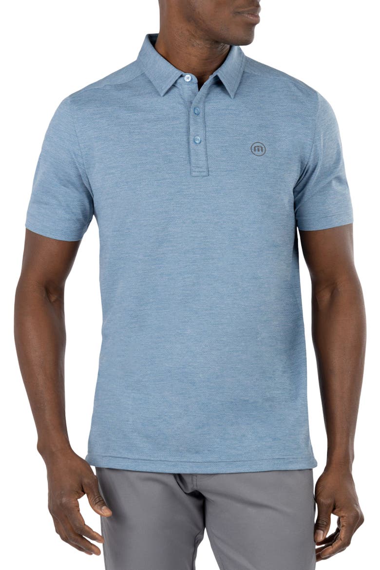 Heating Up Polo, Main, color, HEATHER COPEN BLUE