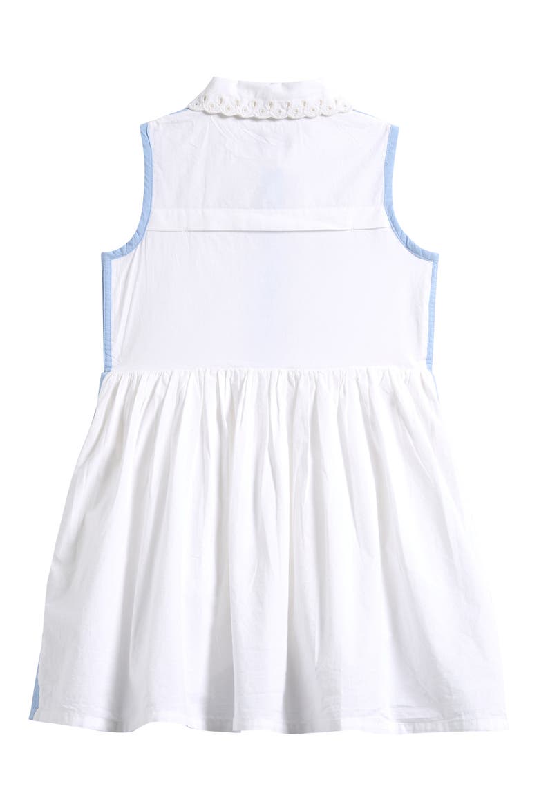 Kids' Odella Sleeveless Cotton Dress, Alternate, color, WHITE