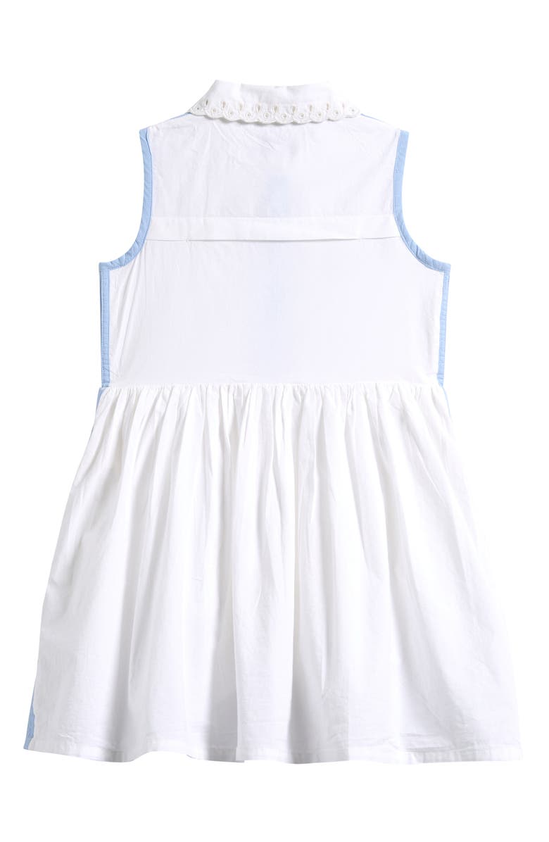 Reiss Kids' Odella Sleeveless Cotton Dress, Alternate, color, White
