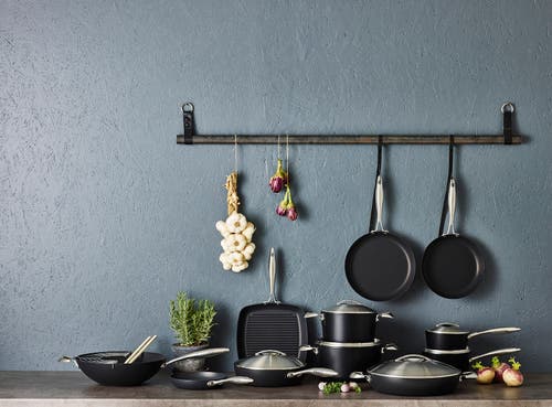 Scanpan Professional 10 Piece Nonstick Cookware Set In Black