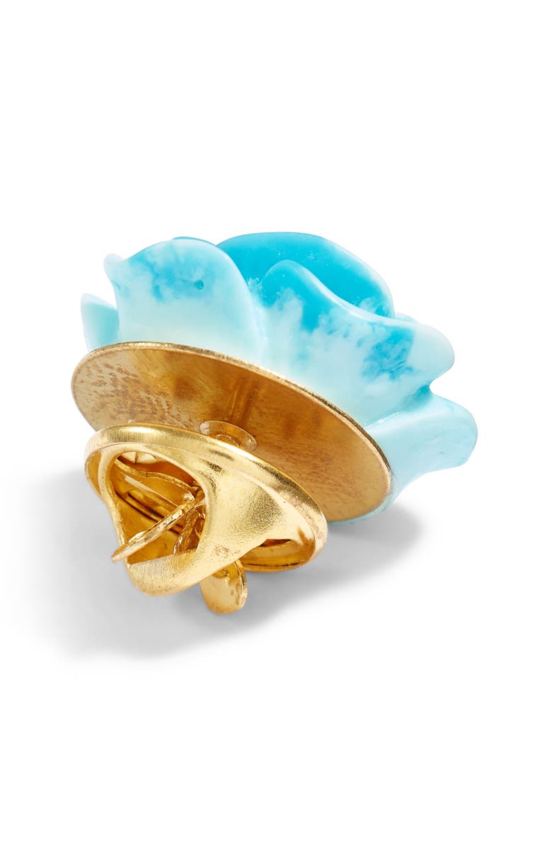 CLIFTON WILSON Tie Dye Flower Lapel Pin, Alternate, color, Blue