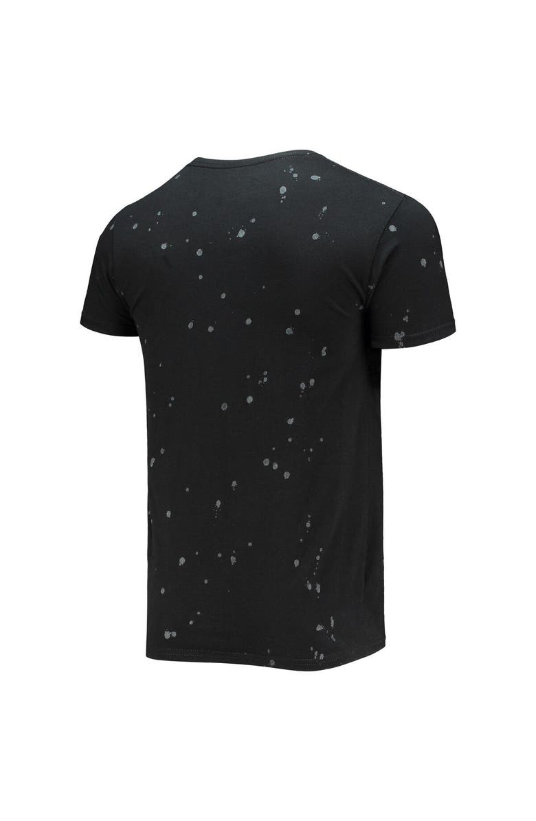 Retro Brand Men's Original Retro Brand Black Bethune-Cookman Wildcats Bleach Splatter T-Shirt, Alternate, color, Black