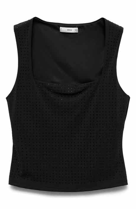Rhinestone Sleeveless Top